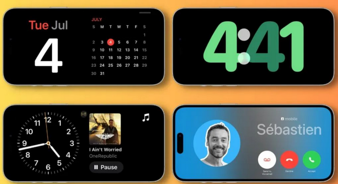 和田市苹果手机维修分享iOS17横屏充电待机显示有什么好处 