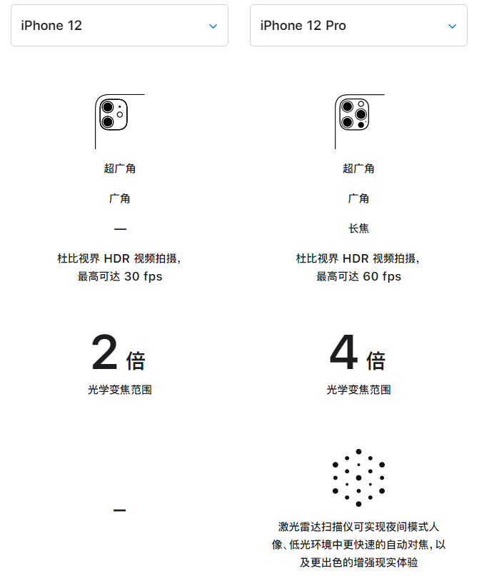 和田市苹果手机维修分享苹果 iPhone 12 与 iPhone 12 Pro 选哪款 